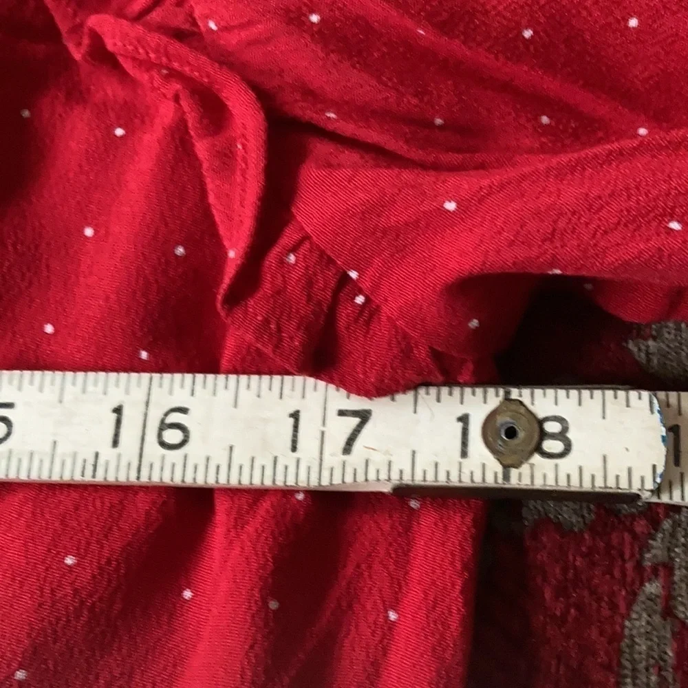 J Crew red /white polka dot drapey puff-sleeve dress SZ 10 NWT